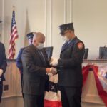 The Rye FD promoted four firefighters to the position of Lieutenant - Andrew Northshield, John Rodrigues, Clyde Pitts 3rd and John Cotter. The ceremony was held at Rye City Hall on January 4, 2022.