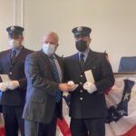 The Rye FD promoted four firefighters to the position of Lieutenant - Andrew Northshield, John Rodrigues, Clyde Pitts 3rd and John Cotter. The ceremony was held at Rye City Hall on January 4, 2022.