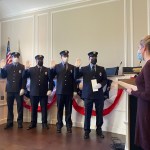 The Rye FD promoted four firefighters to the position of Lieutenant - Andrew Northshield, John Rodrigues, Clyde Pitts 3rd and John Cotter. The ceremony was held at Rye City Hall on January 4, 2022.