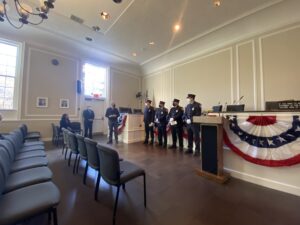 The Rye FD promoted four firefighters to the position of Lieutenant - Andrew Northshield, John Rodrigues, Clyde Pitts 3rd and John Cotter. The ceremony was held at Rye City Hall on January 4, 2022.