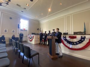 The Rye FD promoted four firefighters to the position of Lieutenant - Andrew Northshield, John Rodrigues, Clyde Pitts 3rd and John Cotter. The ceremony was held at Rye City Hall on January 4, 2022.