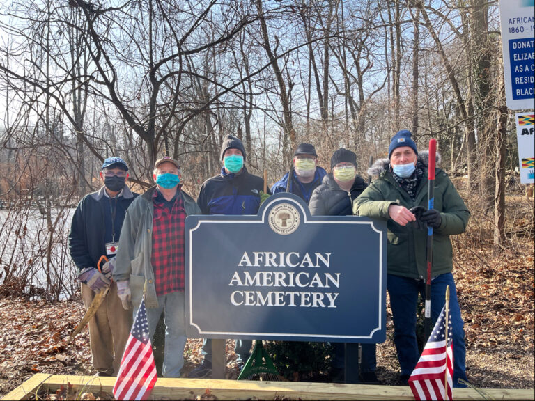 Town of Rye African American Cemetery clean up 2022-01