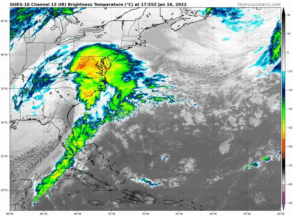 weather Rye 2022-01-16 6pm tropicaltidbits goes16_ir_nwatl