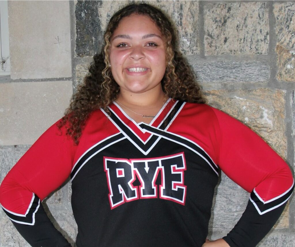 (PHOTO: Rye Girls Cheerleading MVP: Chelsea Sanchez.)