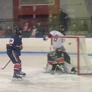 Rye Boys Hockey vs. Byram Hills 2022-02-21 GOAL by Brendan O’Byrne assisted by Brian Curran