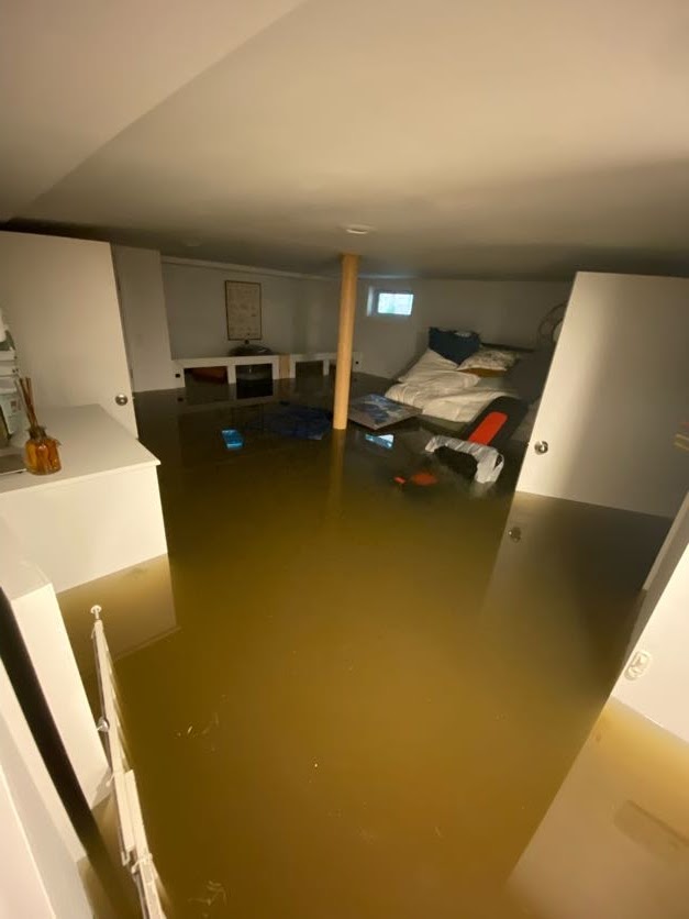 (PHOTO: Even more home damage in Rye from Hurricane Ida.)