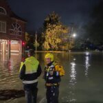 (PHOTO: First responders the night of Hurricane Ida.)