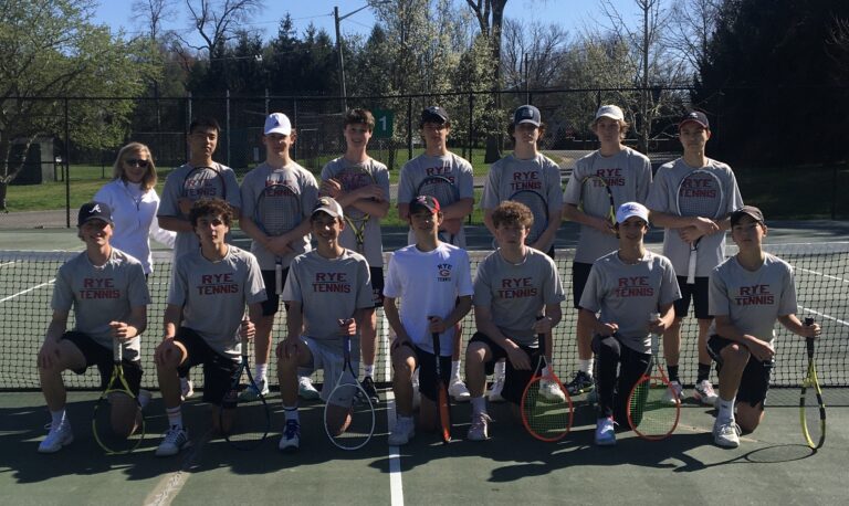 (PHOTO: The Rye Boys Varsity Tennis team 2022.)