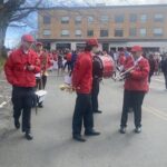 (PHOTO: Warming up at the Rye train station before the start of the annual Rye Little League parade, 2022.)