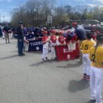 (PHOTO: Warming up at the Rye train station before the start of the annual Rye Little League parade, 2022.)