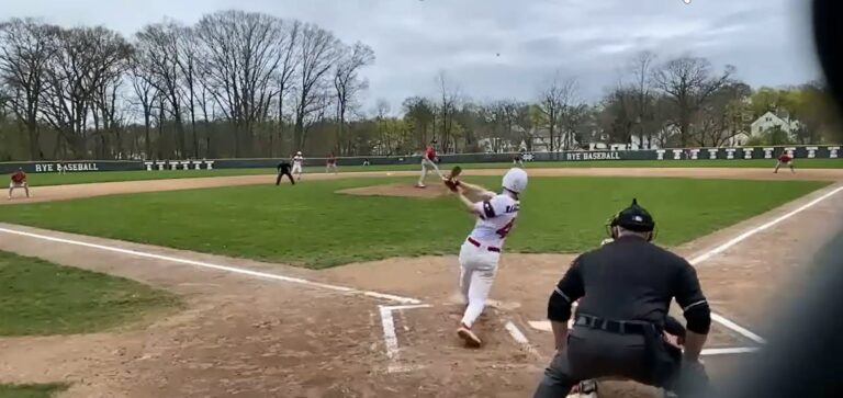 (PHOTO: Margiloff w an RBI 2B on Monday.)