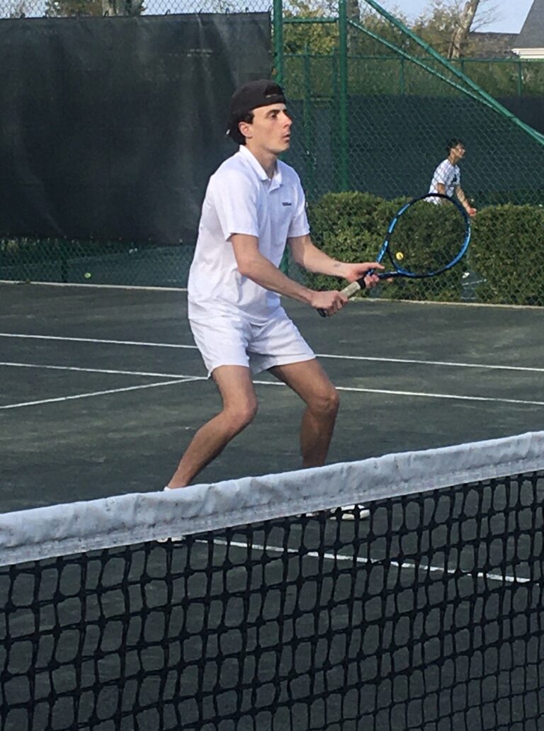 (PHOTO: Rye Boys Varsity Tennis Captain and Senior Jude Lipuma.)