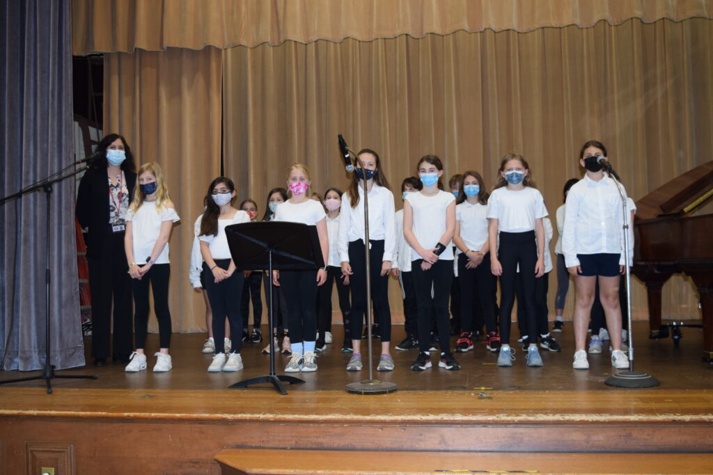 (PHOTO: The Melody Makers chorus from the Osborn Elementary School performed a spring concert last week for residents of The Osborn senior living campus.)