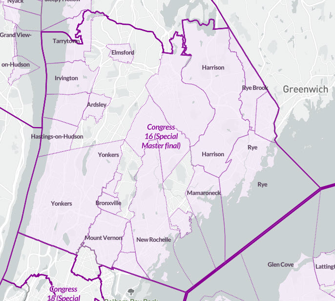 (PHOTO: The new NY-16 Congressional District spans Westchester County.)