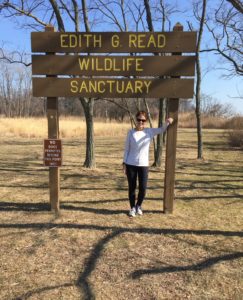 (PHOTO: Garr at the Edith G. Read Wildlife Sanctuary.)