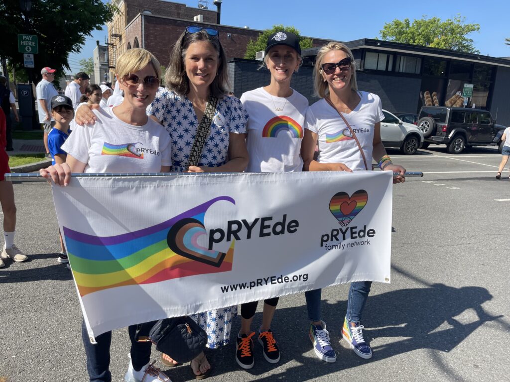 (PHOTO: Four of the five pRYEde founders - Danielle Tagger Epstein, Alison Cupp Relyea, Genevieve Weber, PhD., LMHC and Amanda Timchak. Not pictured: Molly Ness.)