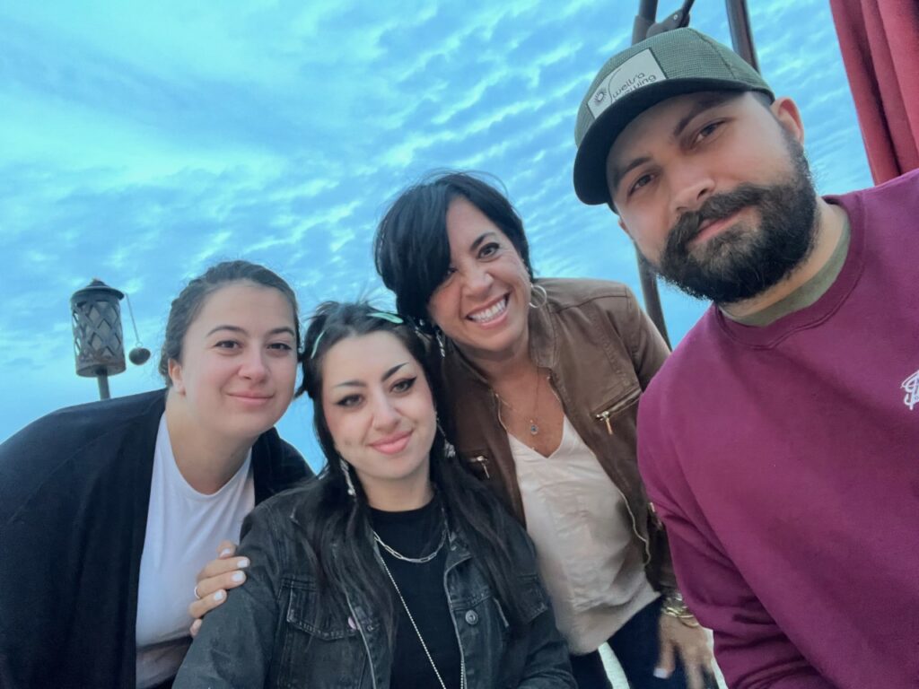 (PHOTO: Stetler with her family at the Barley Beach House restaurant on Oakland Beach.)