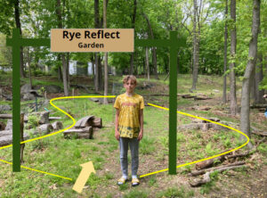 (PHOTO: The Project Design presentation shows the future site of the Rye Reflect Garden.)