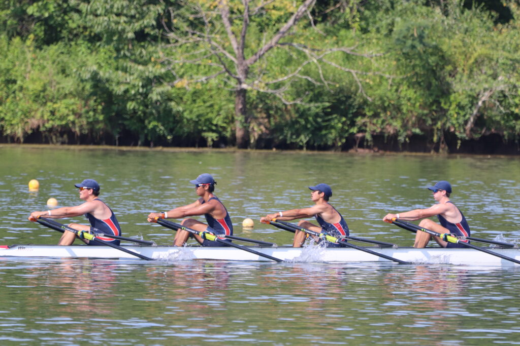 (PHOTO: RowAmerica Rye's Men's U17 4x at the 2022 USRowing Summer Youth Nationals.)