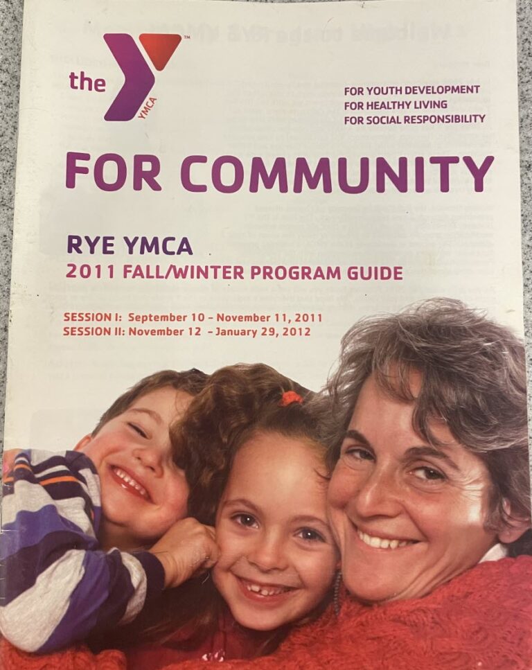 (PHOTO: Ben and Caroline Mayer, along with Mom Jennifer, were Rye YMCA cover models back in 2011.)