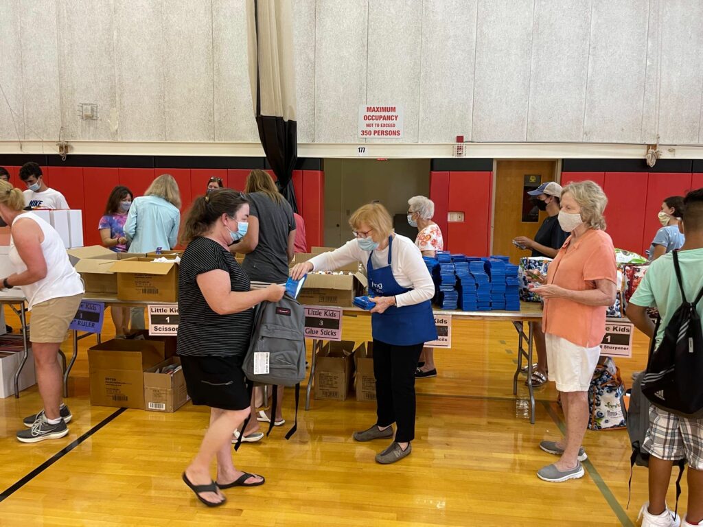 (PHOTO: Helping Hands Mission Backpack in action.)