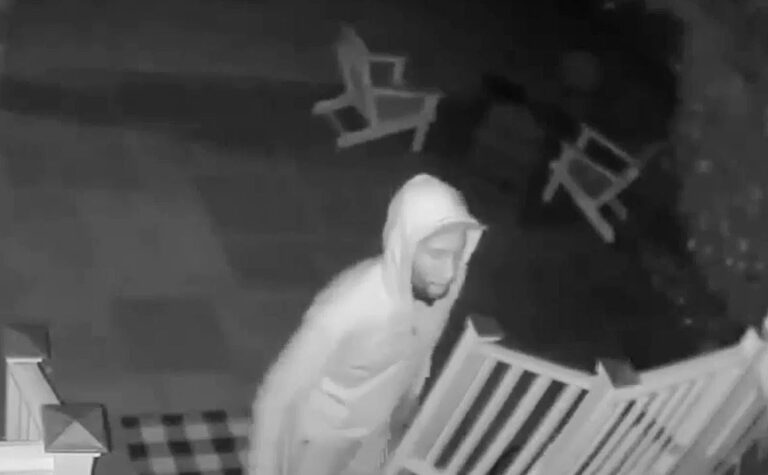 (PHOTO: This unidentified individual attempted to enter a home on Horton Street off Forest Avenue in the early hours of Wednesday morning, August 24, 2022.)