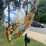 (PHOTO: The second annual Rye’sAbove butterfly sculptures are pollinating the Village Green through September 29th.)
