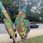 (PHOTO: The second annual Rye’sAbove butterfly sculptures are pollinating the Village Green through September 29th.)