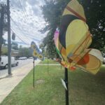 (PHOTO: The second annual Rye’sAbove butterfly sculptures are pollinating the Village Green through September 29th.)