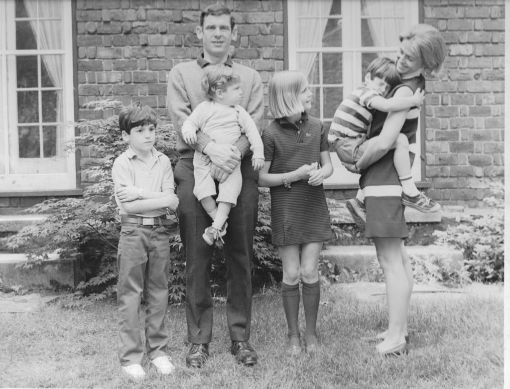 (PHOTO: Rye Lifer Michael Collins with his family on Highland Road 1969.)