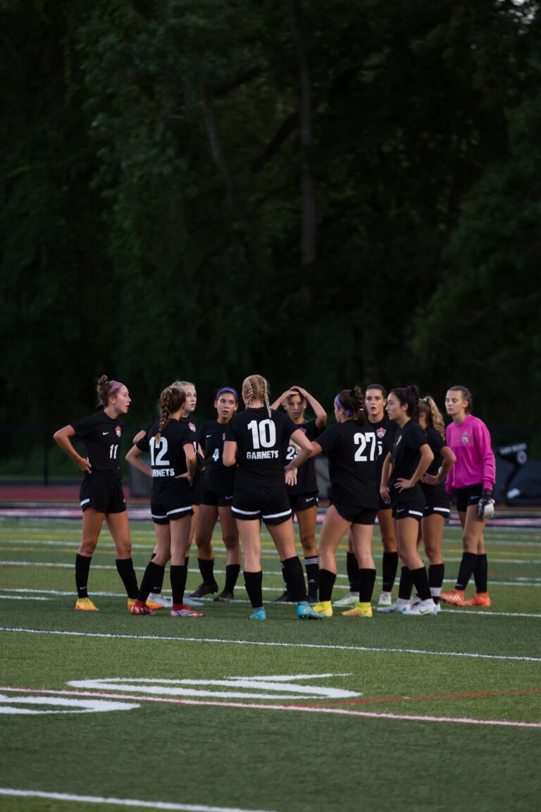 (PHOTO: Rye Girls Varsity Soccer celebrates at the Soccer Hall of Fame tournament this weekend.)