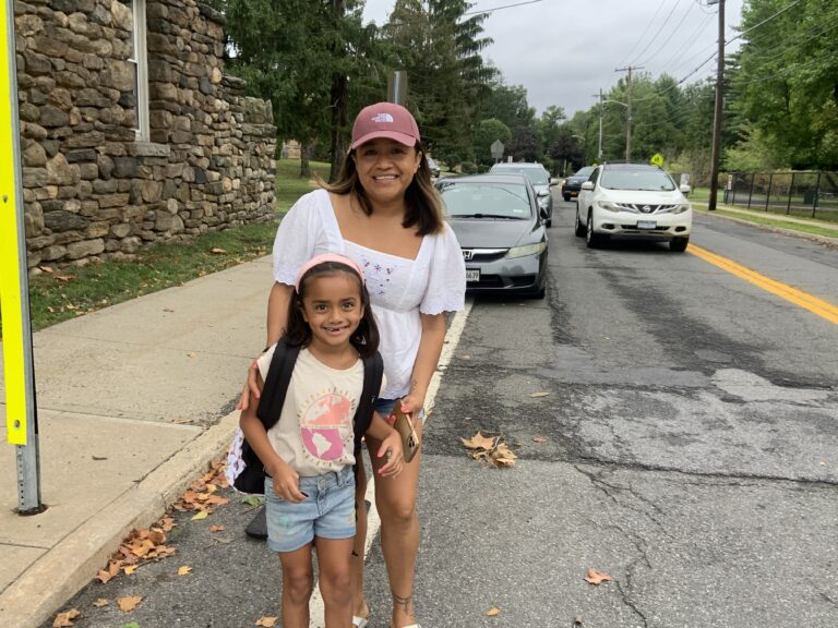 (PHOTO: Ready! Midland 2nd Grader Morgan Cabrera with her Mom.)