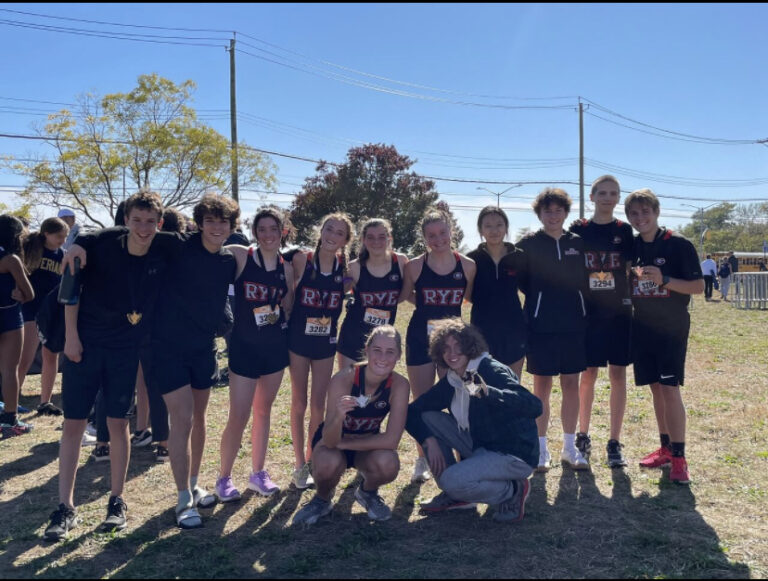 (PHOTO: The Rye Varsity Boys and Girls Cross Country teams competed at the Edward JJ Bowes Invite on Staten Island Saturday.)