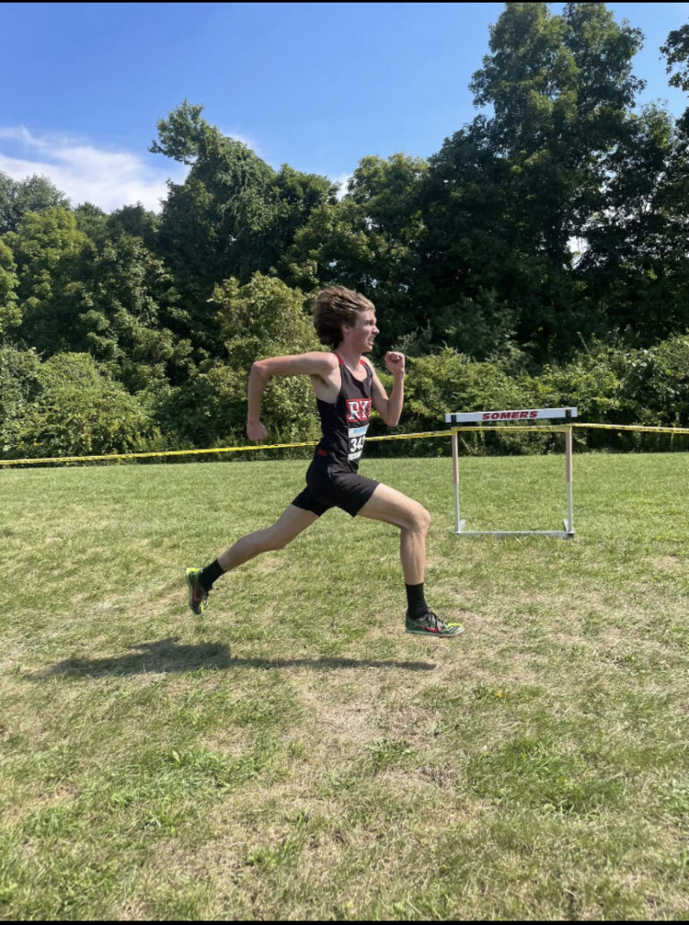 (PHOTO: Rye Varsity Cross Country athlete Will Squarek was 2nd overall in a time of 17:49 for 5k on Wednesday.)