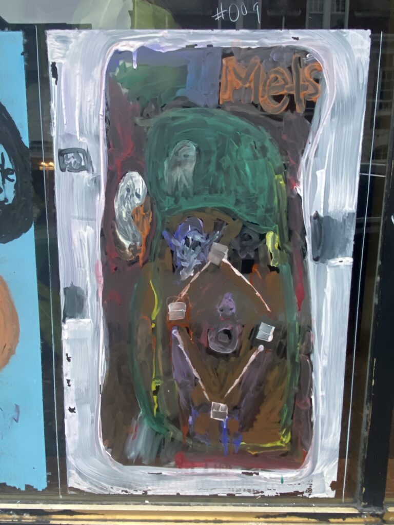 (PHOTO: Artwork from the The 69th Annual Halloween Window Painting on Purchase Street, 2022.)