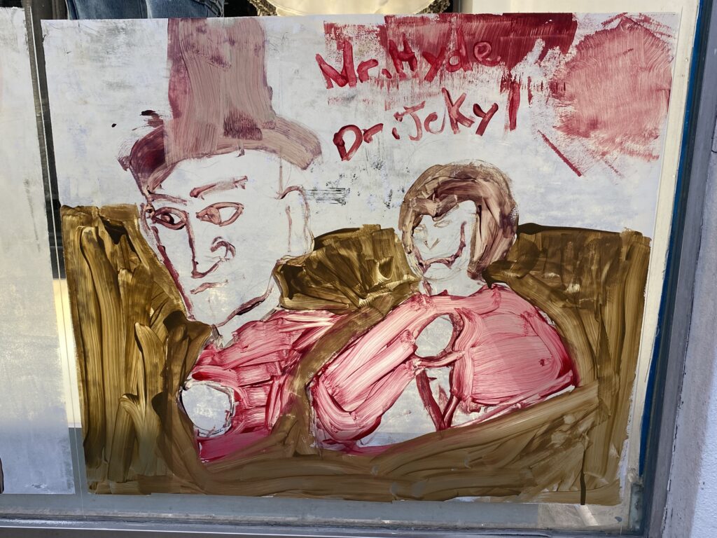 (PHOTO: Artwork from the The 69th Annual Halloween Window Painting on Purchase Street, 2022.)