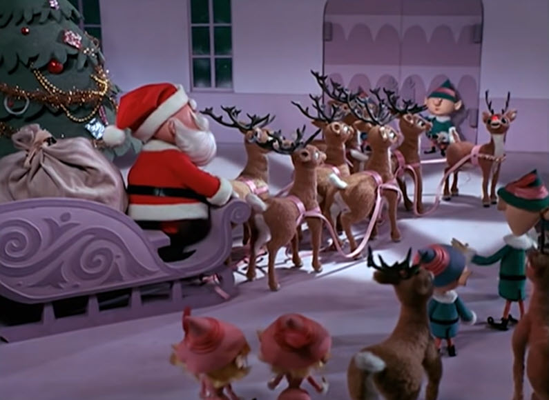 (PHOTO: Rudolph the Red-Nosed Reindeer was co-produced by Jules Bass in 1964.)