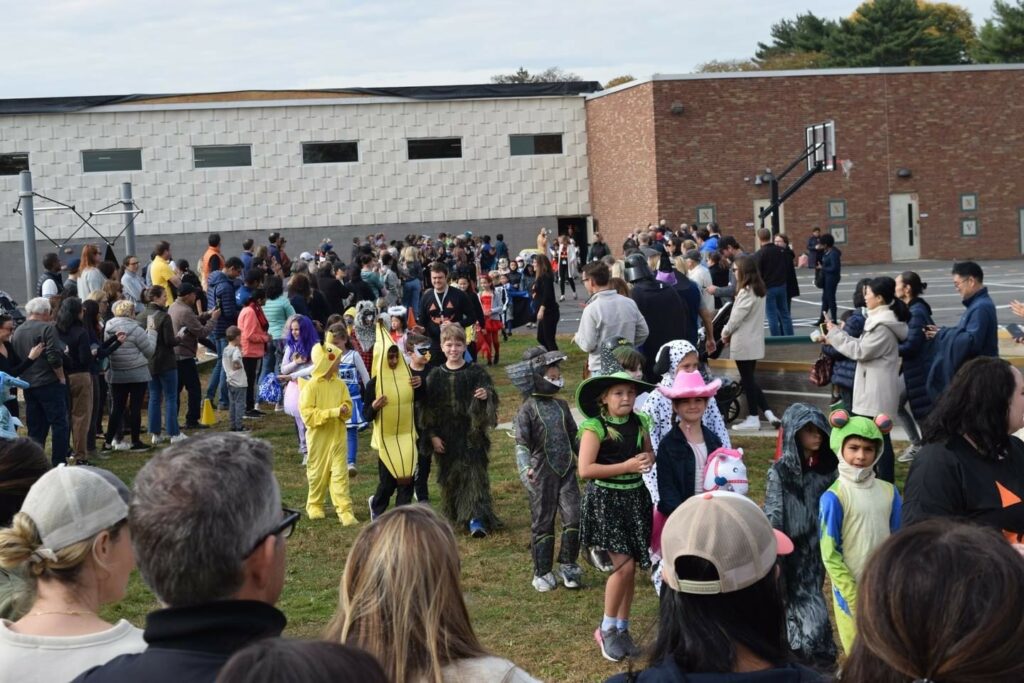 (PHOTO: Superheroes, dinosaurs, cowboys, princesses, bananas, cows & more at the Osborn Elementary Halloween 2022.)