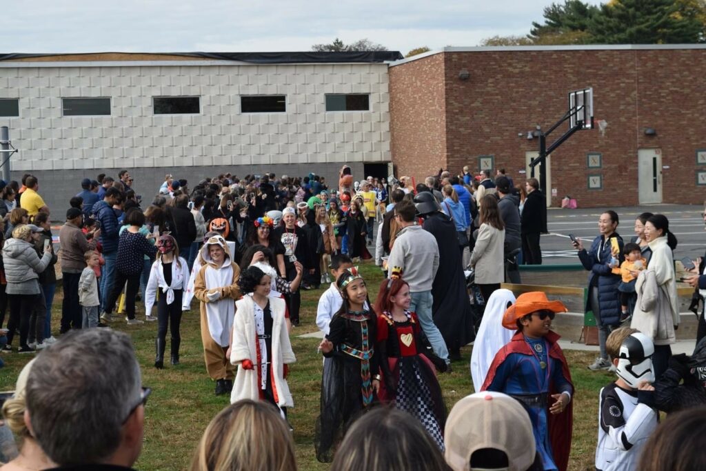 (PHOTO: Superheroes, dinosaurs, cowboys, princesses, bananas, cows & more at the Osborn Elementary Halloween 2022.)