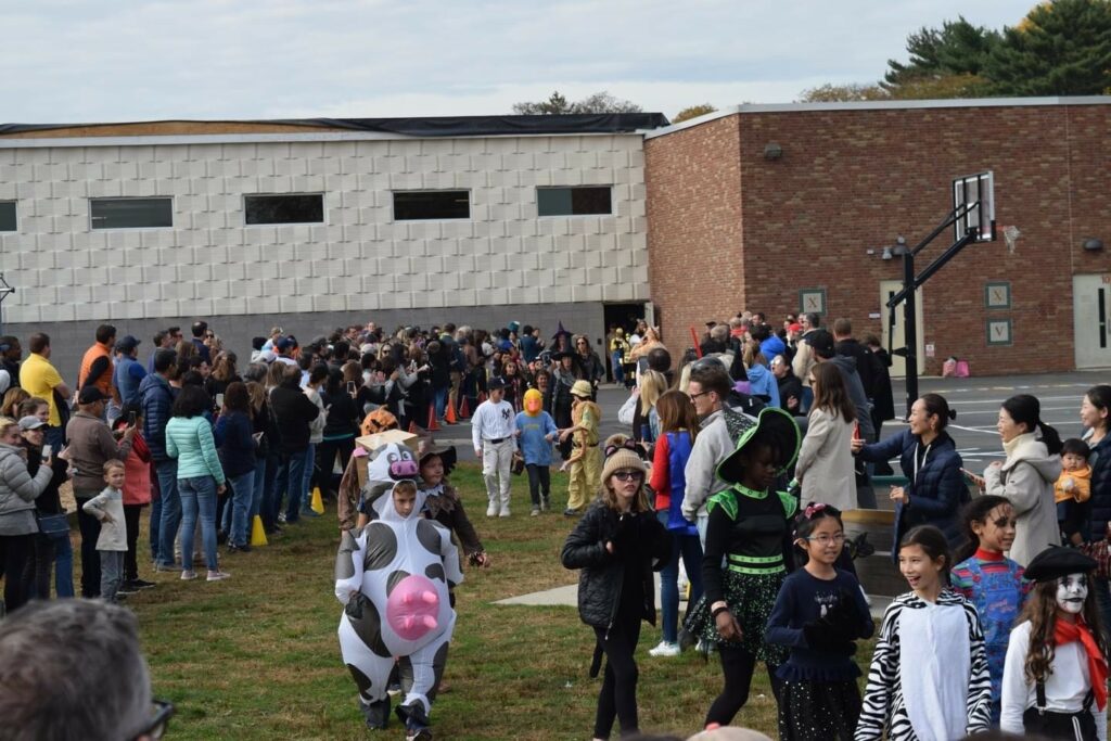 (PHOTO: Superheroes, dinosaurs, cowboys, princesses, bananas, cows & more at the Osborn Elementary Halloween 2022.)