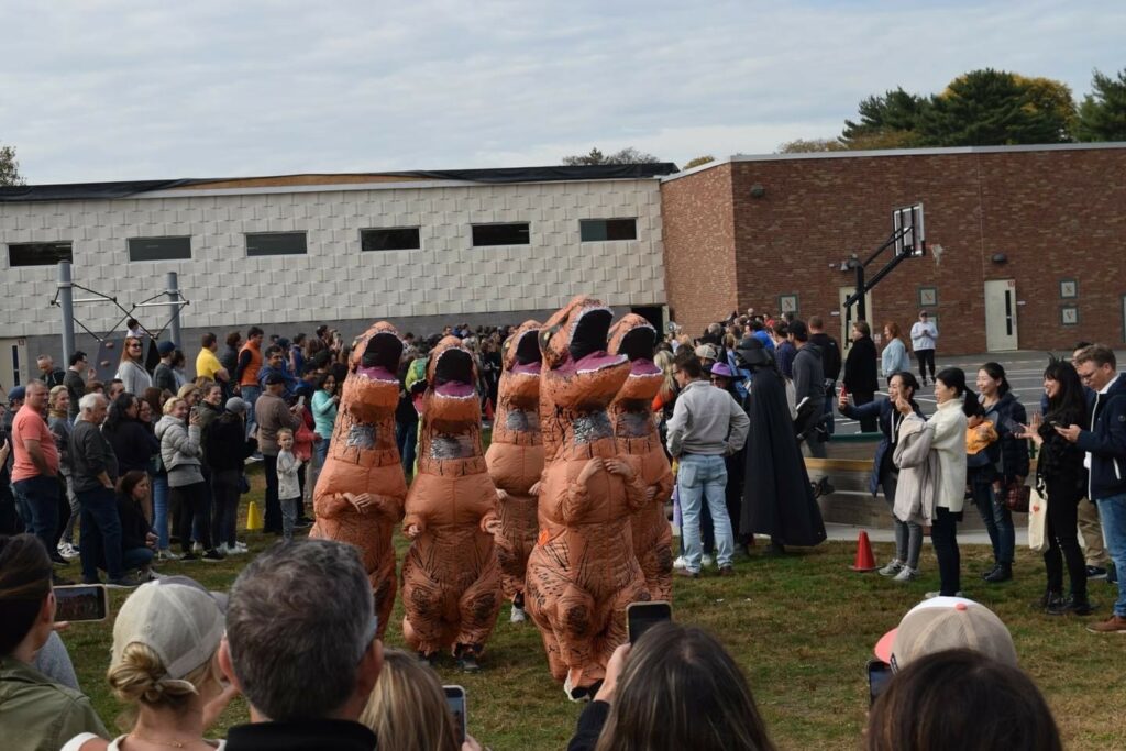 (PHOTO: Superheroes, dinosaurs, cowboys, princesses, bananas, cows & more at the Osborn Elementary Halloween 2022.)