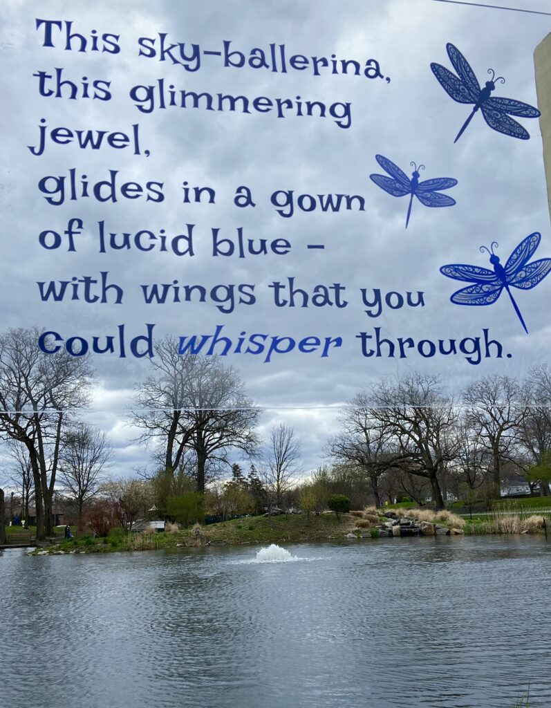 (PHOTO: Part of the Rye Poetry Path in Rye Town Park. Credit: Diana Page.)