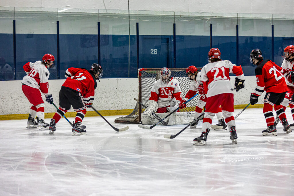 (PHOTO: Rye Boys Varsity Hockey at North Rockland on Friday, December 9, 2022.)