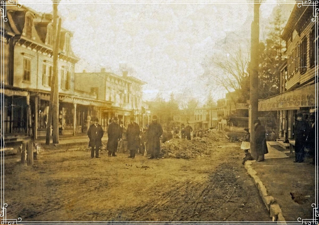 (PHOTO: Digging sewers on Purchase Street circa 1900.)