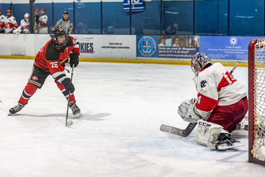 (PHOTO: Rye Boys Varsity Hockey at North Rockland on Friday, December 9, 2022.)