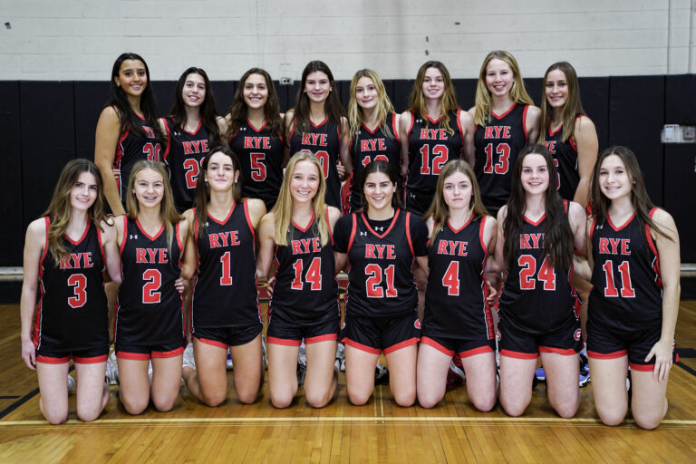 (PHOTO: The Rye Girls Varsity Basketball team 2022-23.)