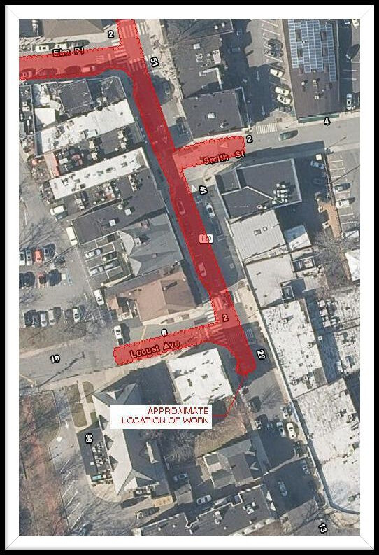 (PHOTO: The Con Ed gas main project will cause delays in downtown Rye through March 2023.)