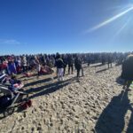 (PHOTO: The 21st Annual Polar Bear Plunge was held on January 1st, 2023 in Rye Town Park and honored Norbert Galligan.)