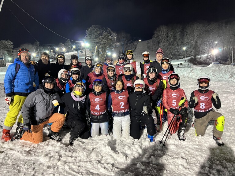 (PHOTO: The 2023 Rye Varsity Ski team.)