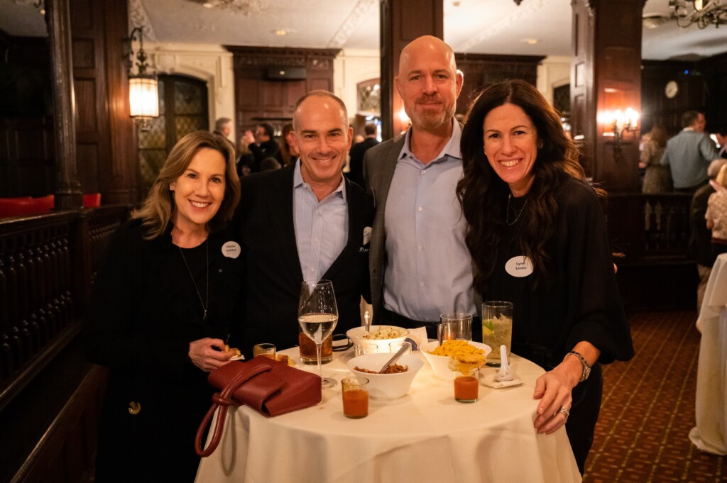 (PHOTO: Jennifer and Eric Leventhal, Evan and Lynn Lewis at the Soul Ryeders Get Together to Give Together event at the Westchester Country Club on Friday, January 27, 2023. Credit: Joshua Findlay.)